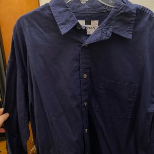 Topman basic Navy Shirt
